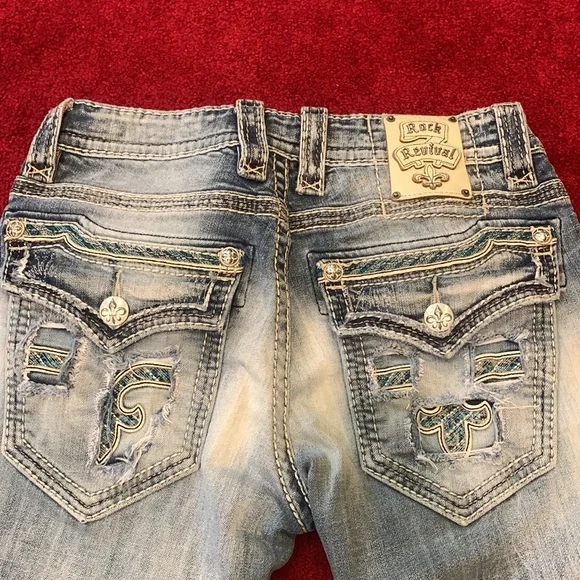 Rock Revival Jeans Mens Tom Straight 31 in perfect condition and hardly worn